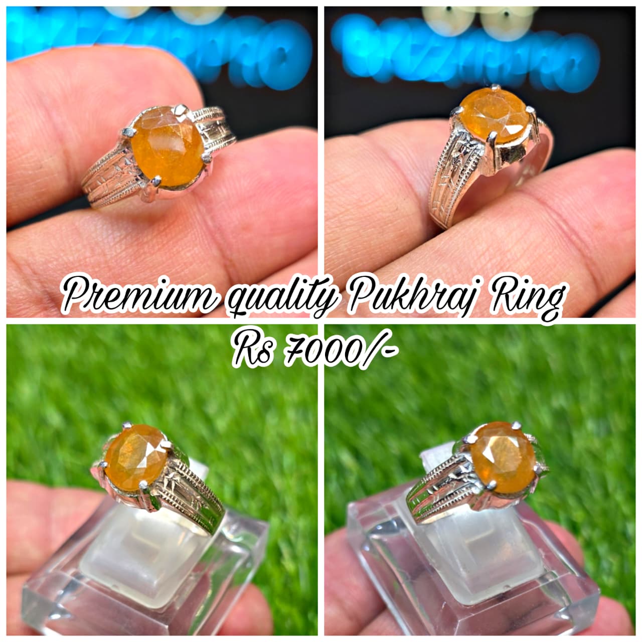Premium Quality Pukhraj Ring
