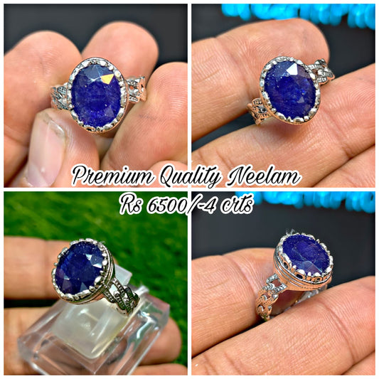Premium Quality Neelam Ring