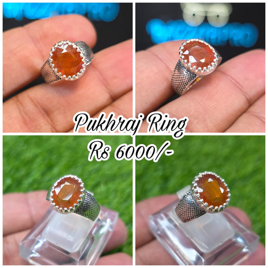 Premium Quality Pukhraj Ring