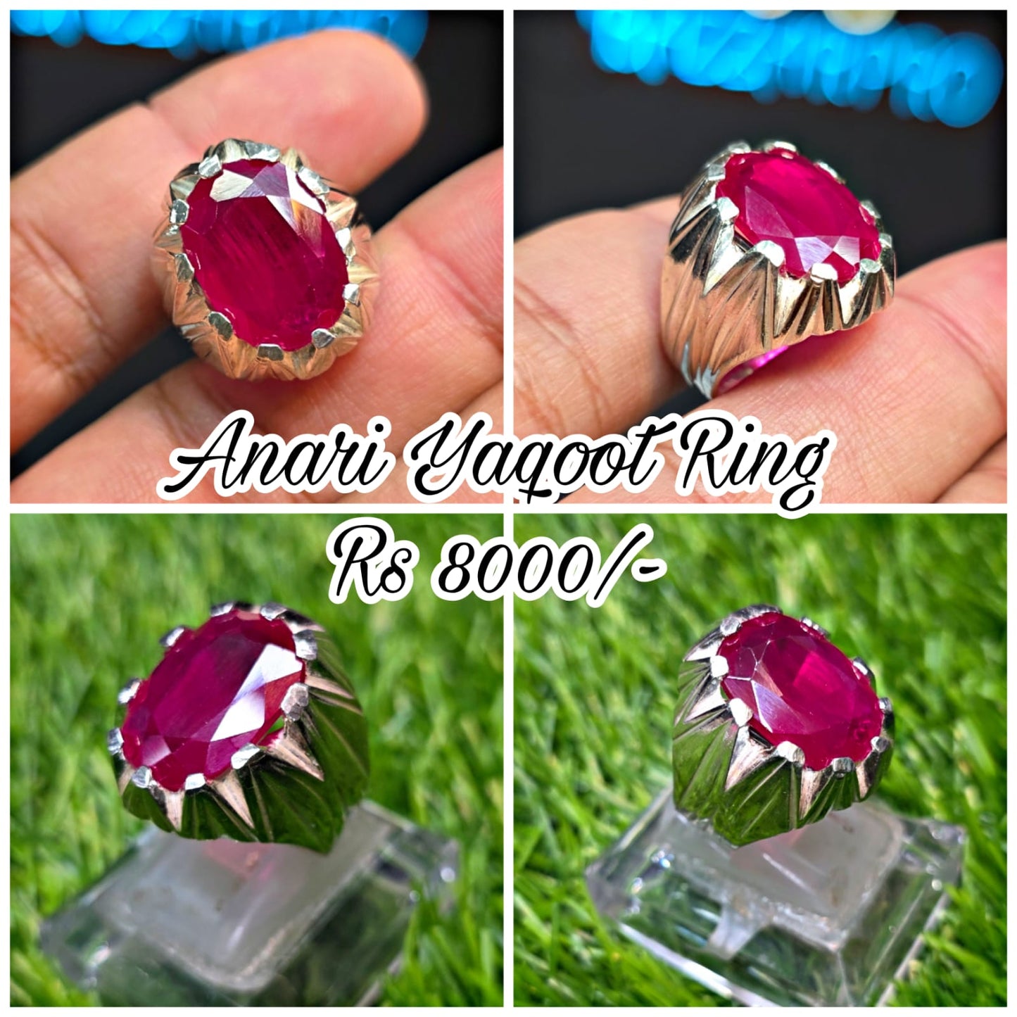 Premium Quality Anari Yaqoot Ring