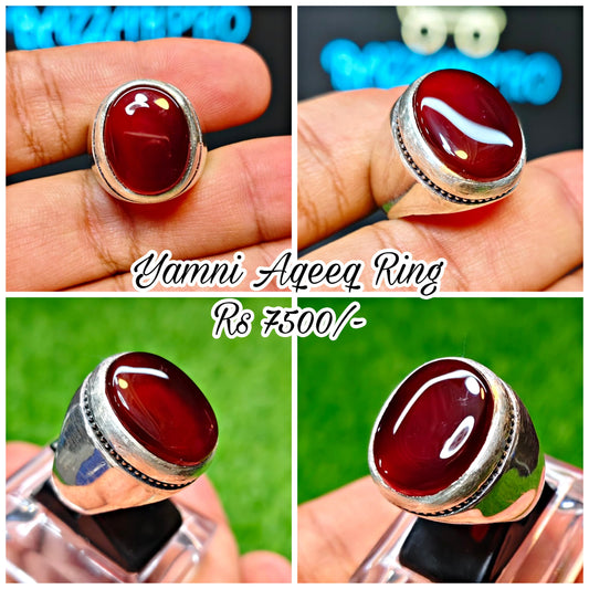 Yamni Aqeeq Ring