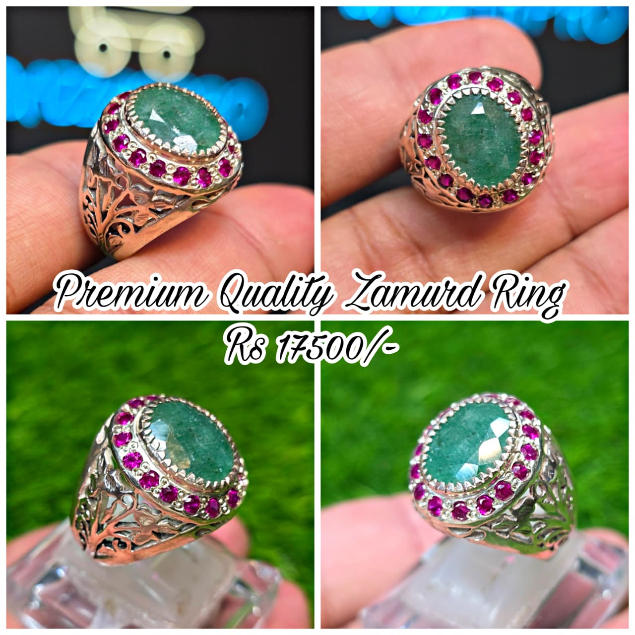 Premium Quality Zamurd Ring