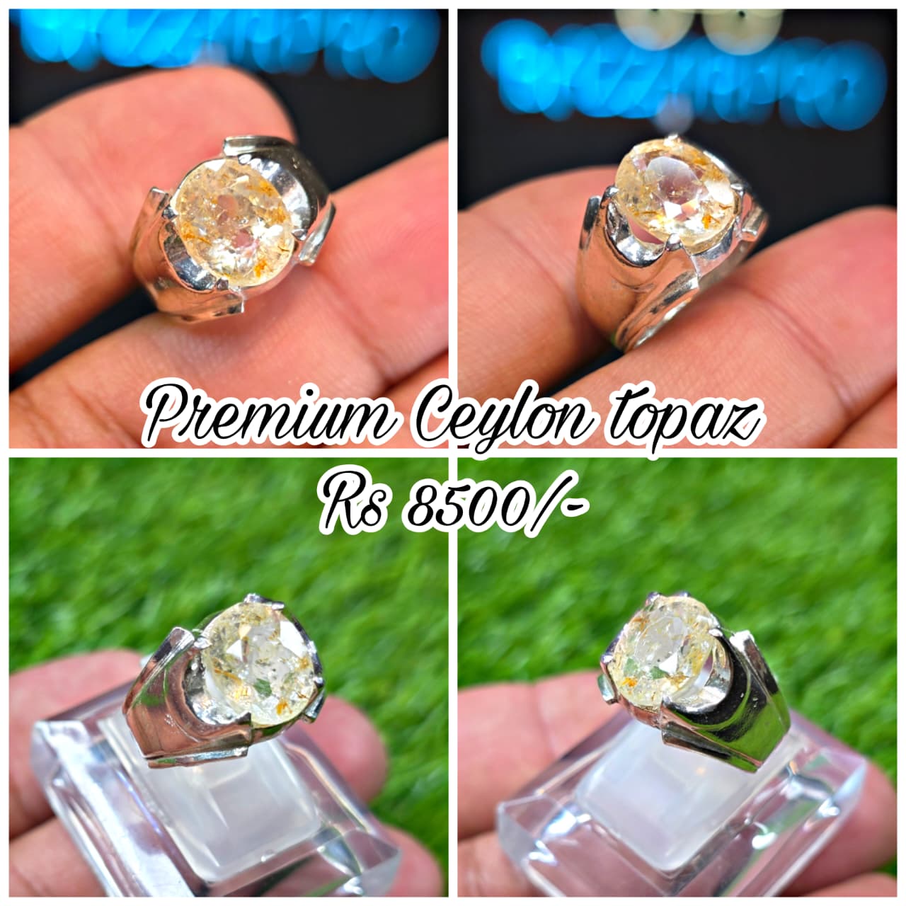 Premium Quality Ceylon Topaz Ring