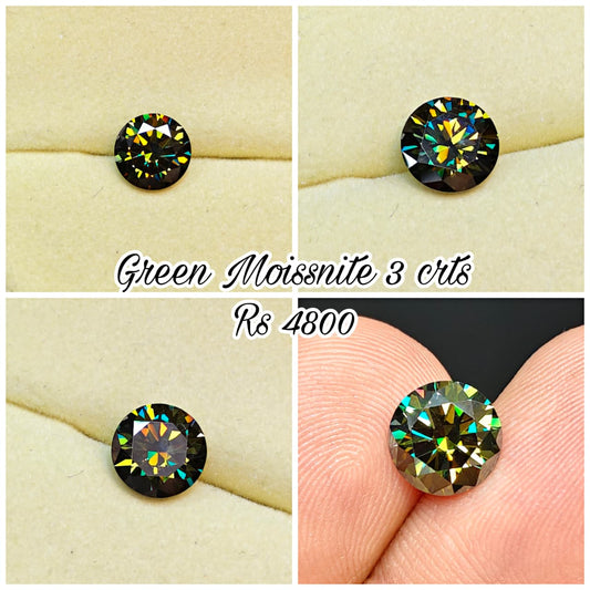 Green Color Moissanite