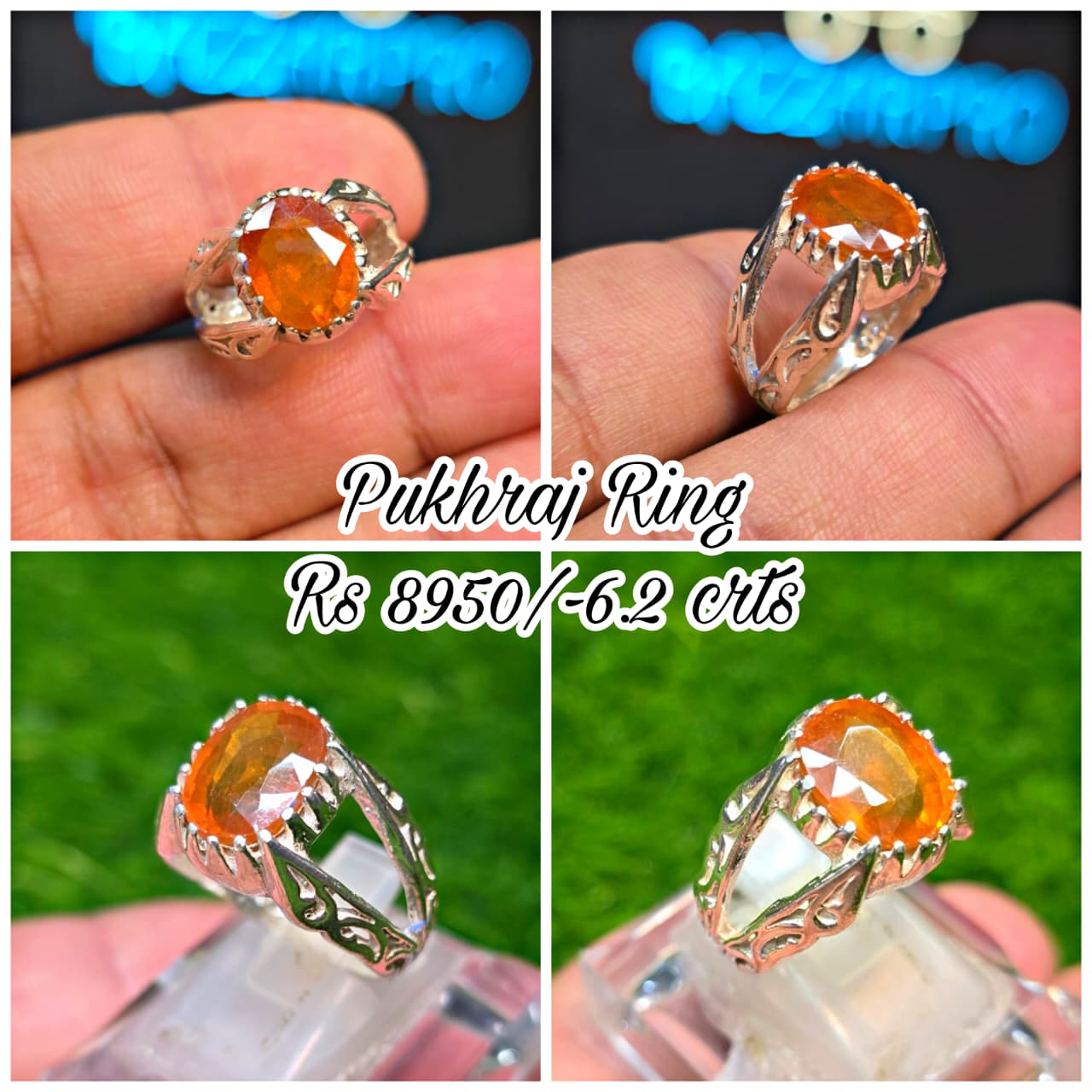 Premium Quality Pukhraj Ring