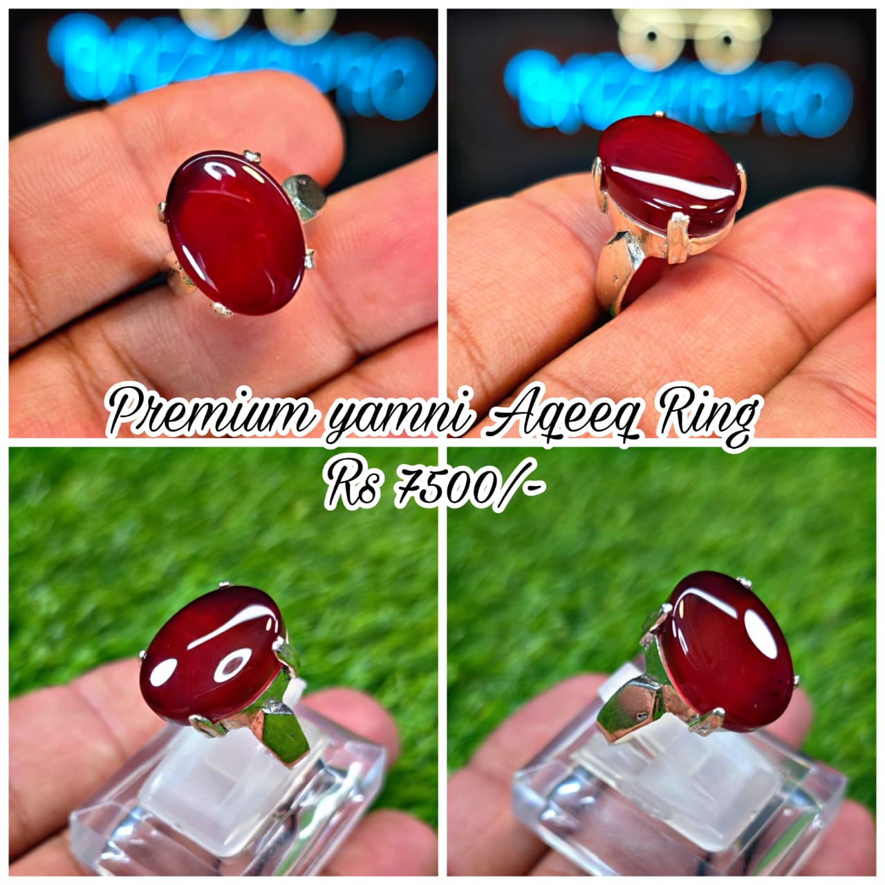 Premium Quality Yamni Aqeeq Ring