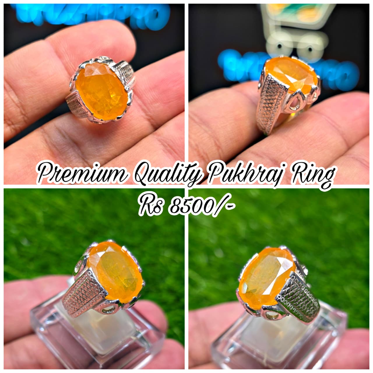 Premium Quality Pukhraj Ring