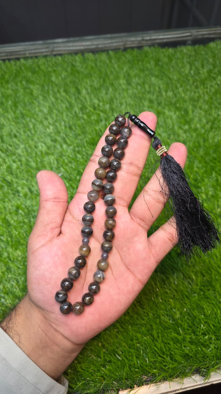 Natural Aqeeq Tasbeeh 33 Beads