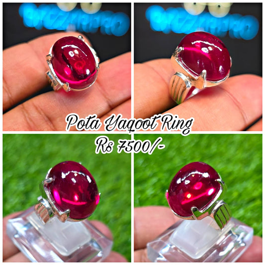 Premium Quality Pota Yaqoot Ring