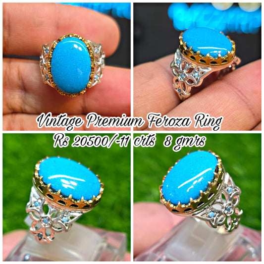 Premium Quality Vintage Style Feroza Ring