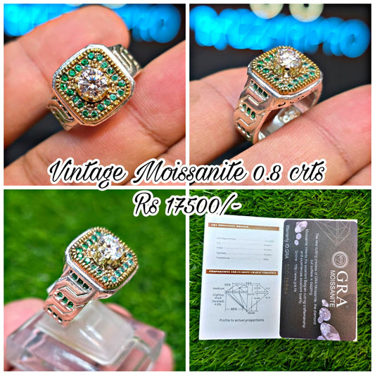 Premium Quality Vintage Style Moissanite Ring