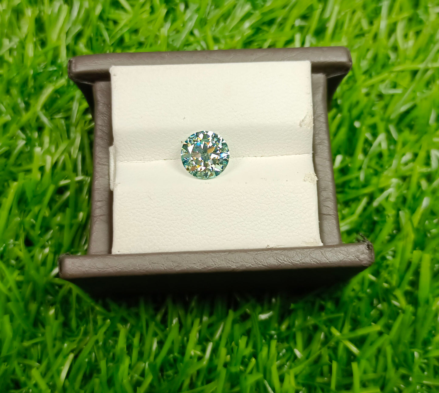 Moissanite Diamond 2 Cts (Aqua)