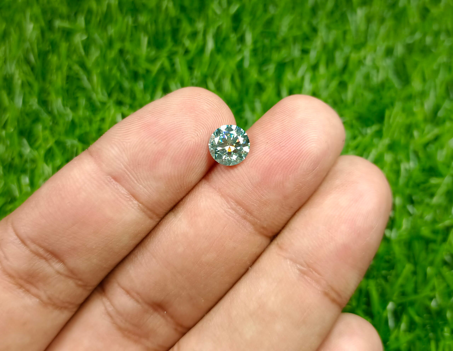 Moissanite Diamond 2 Cts (Aqua)