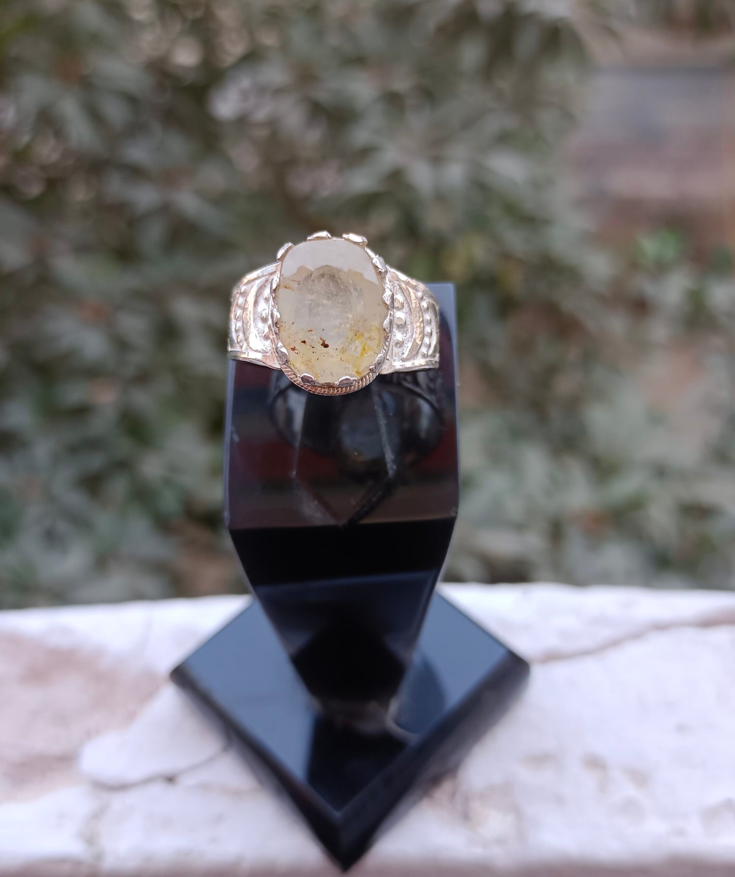 Yellow Topaz Ring