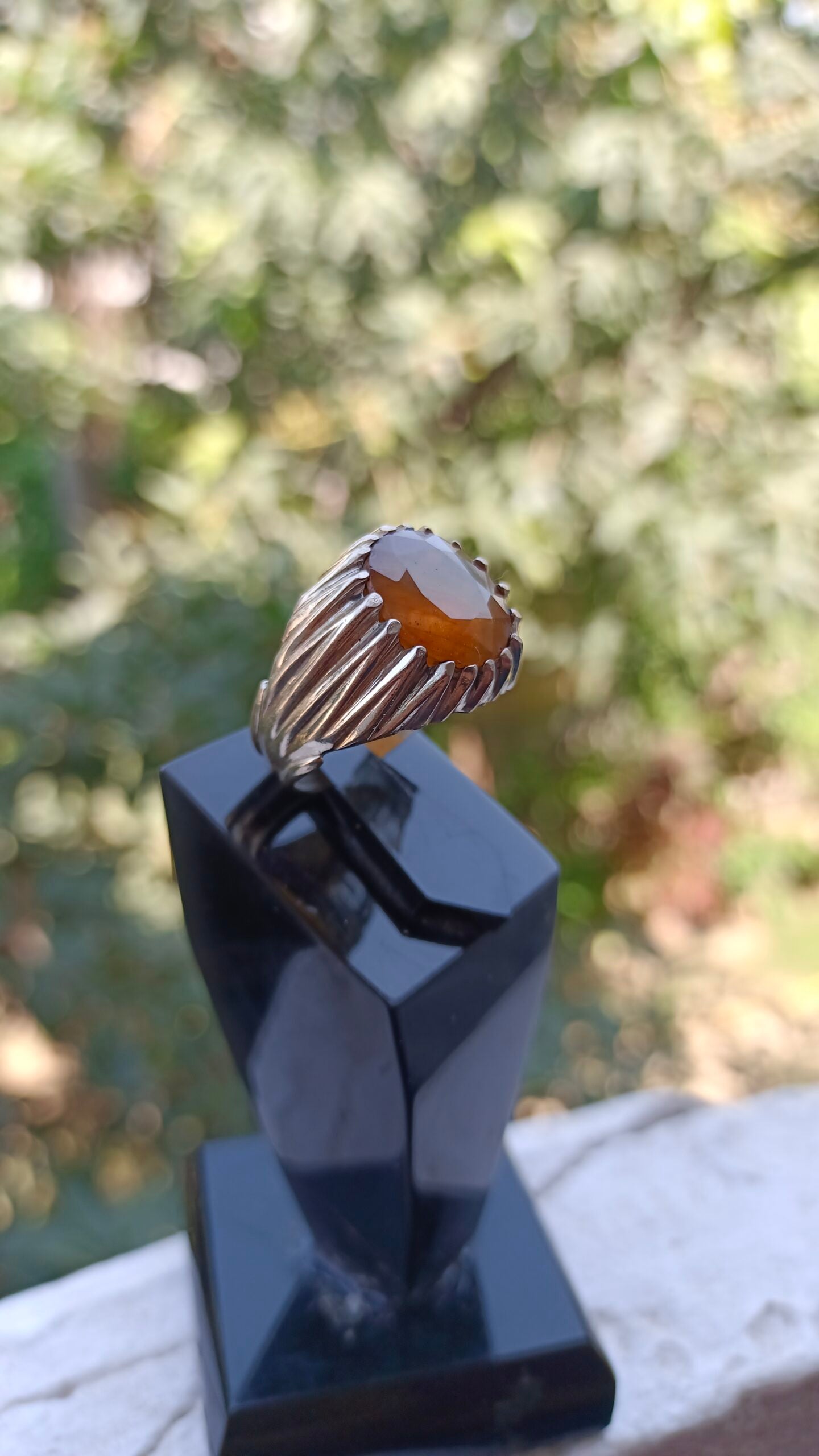 African Pukhraj Ring