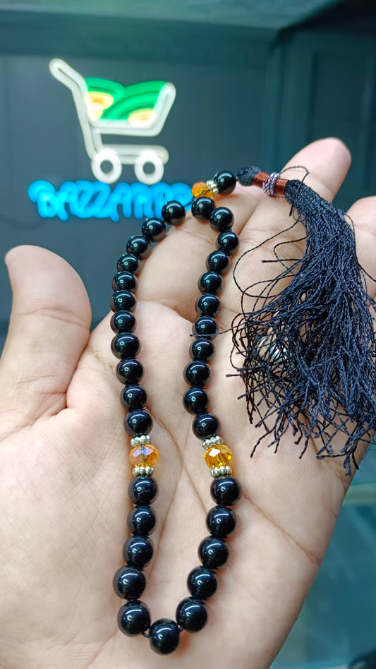 Black Sulemani Aqeeq Tasbeeh 33 Beads