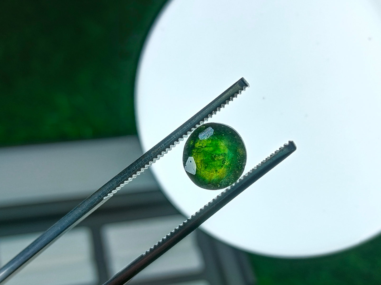 Green Sapphire With Lab Certificate