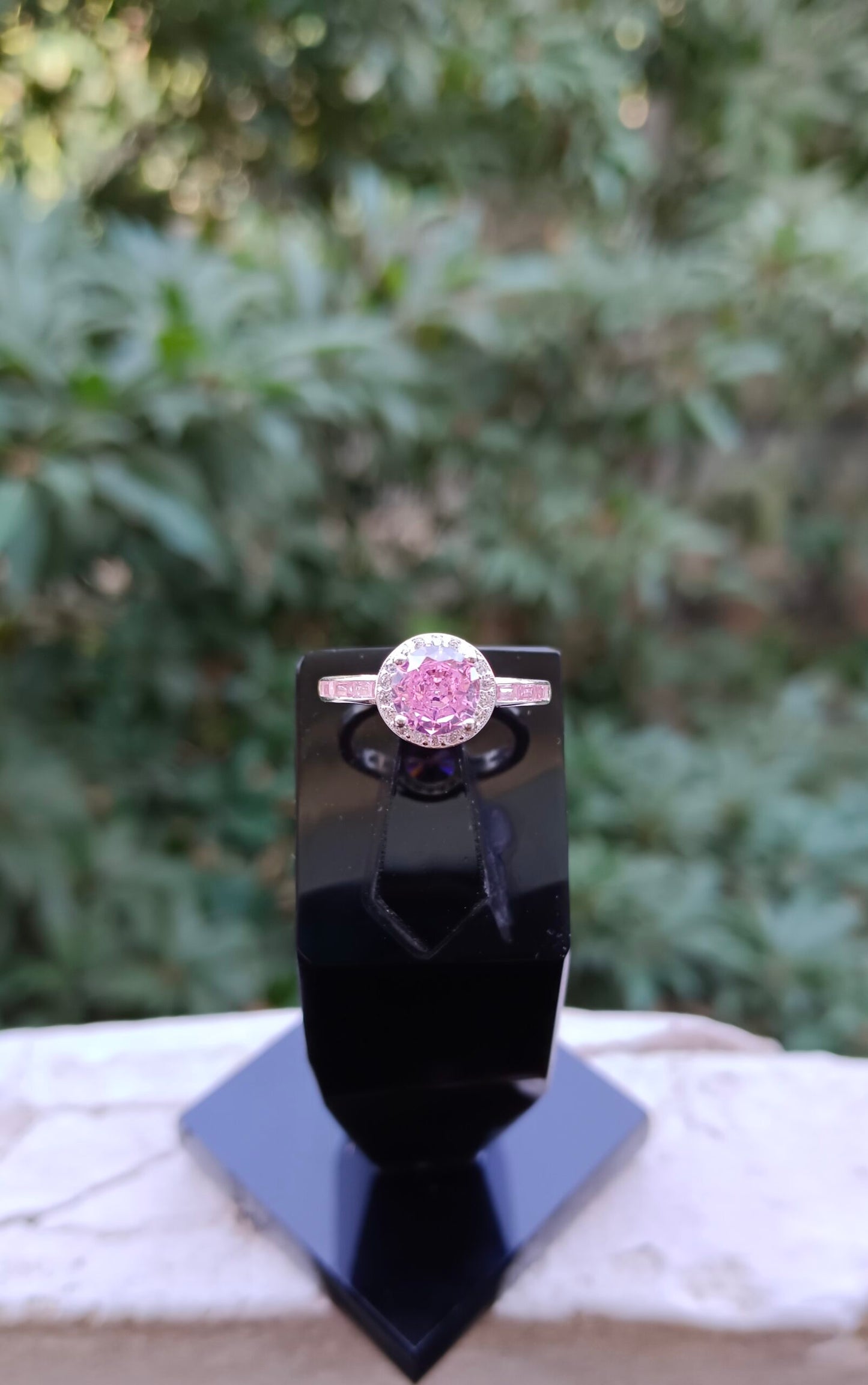 Pink Zircon Ladies Ring