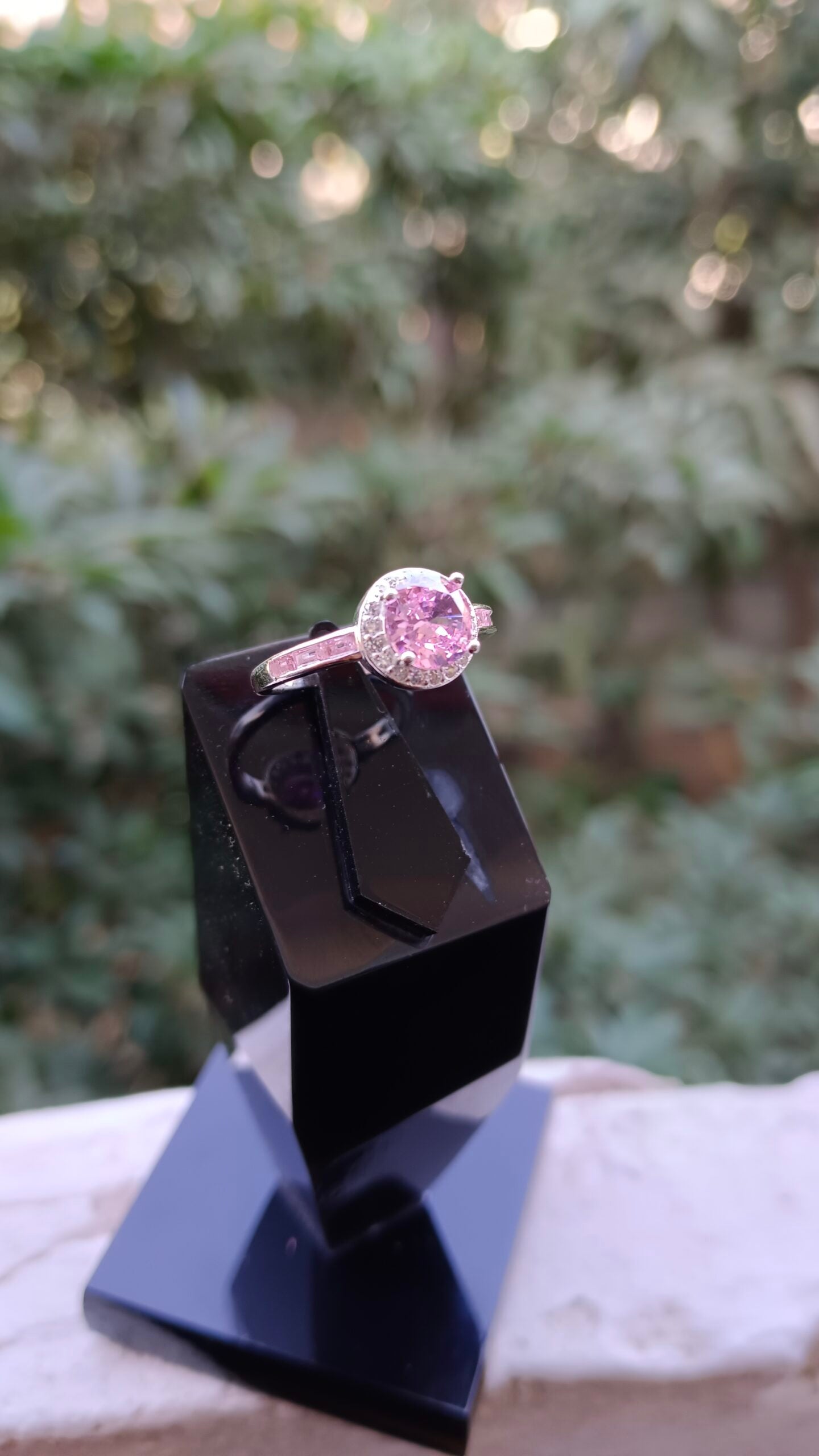 Pink Zircon Ladies Ring