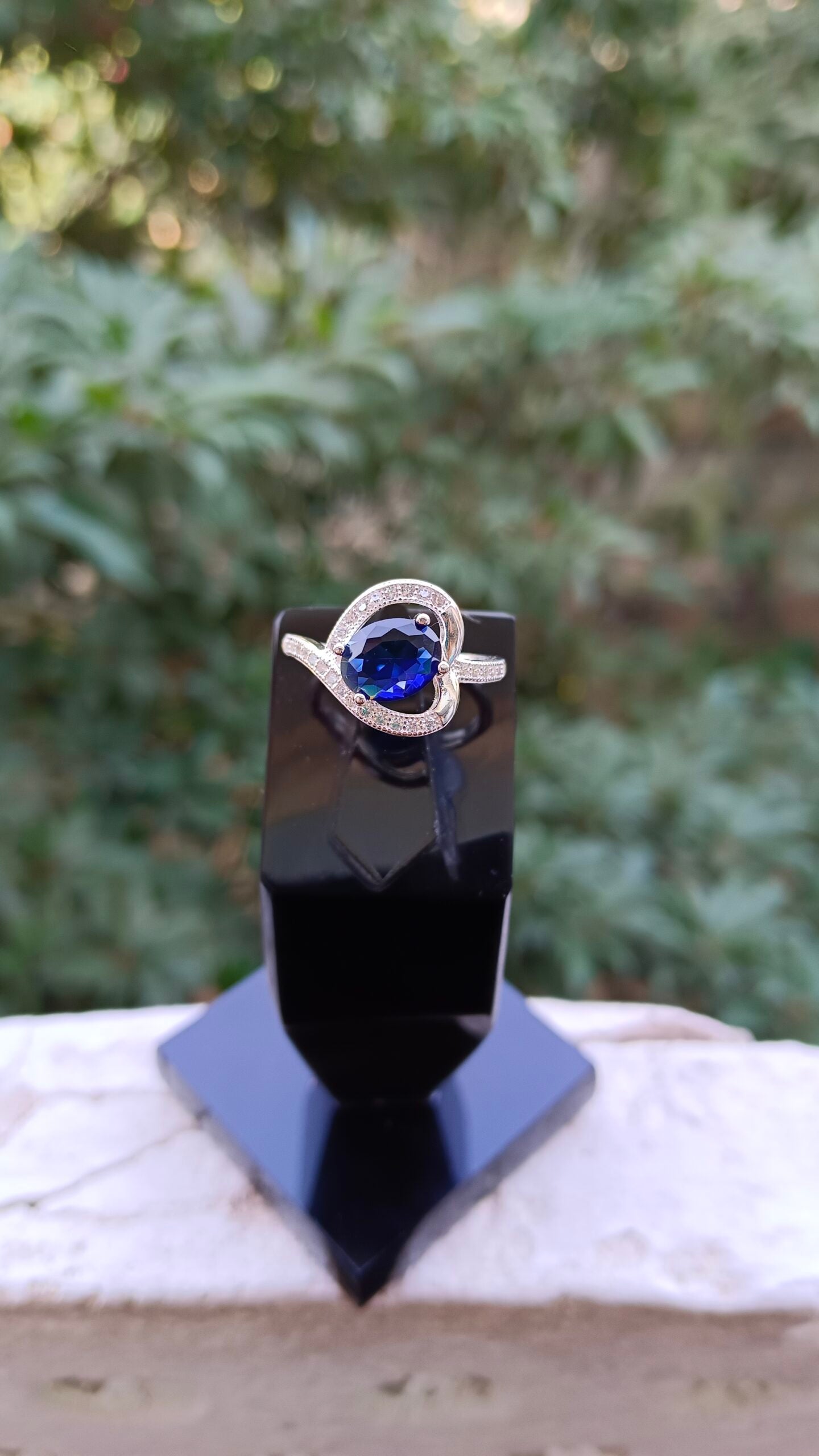 Blue Zircon Ladies Ring