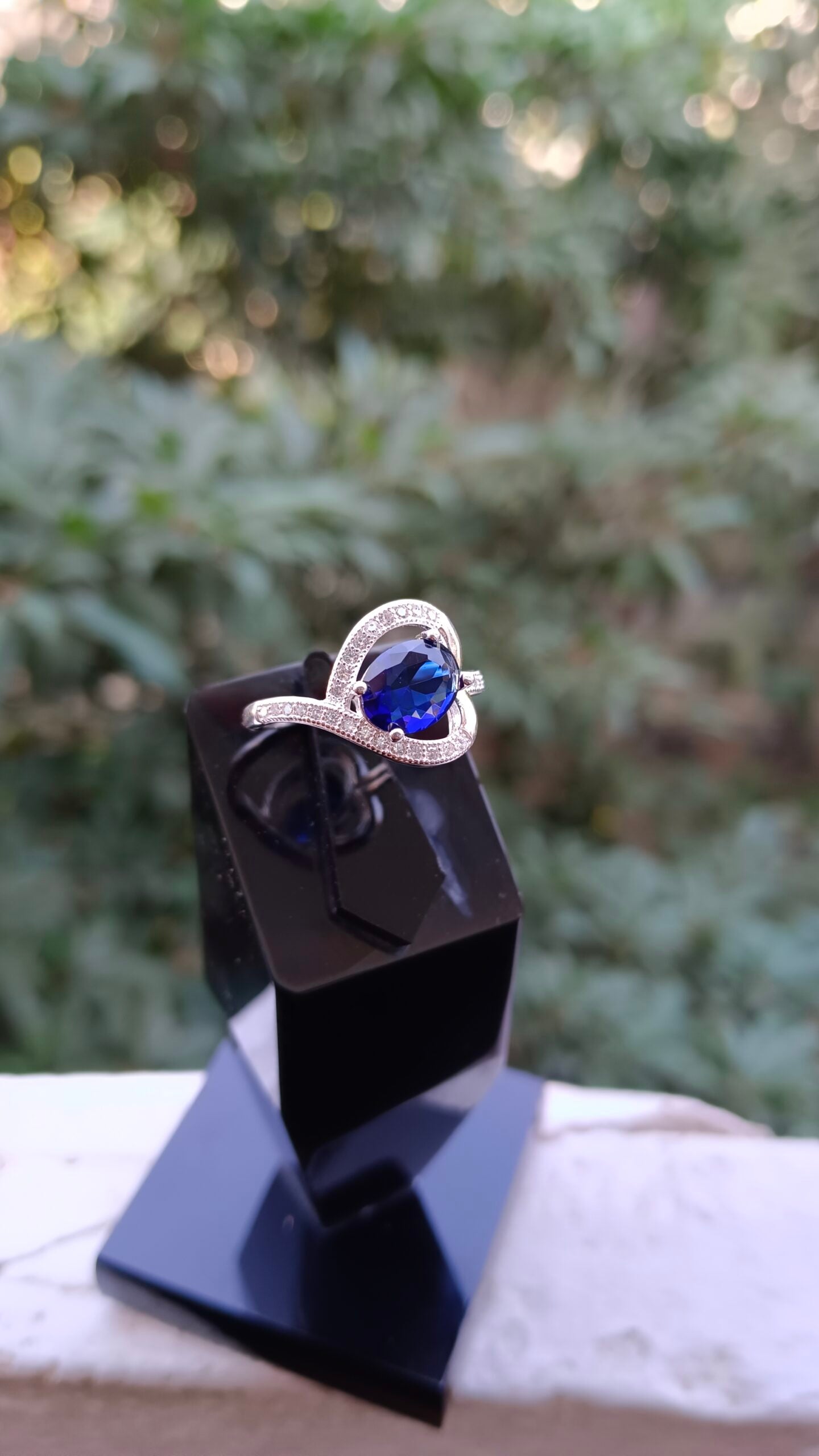 Blue Zircon Ladies Ring