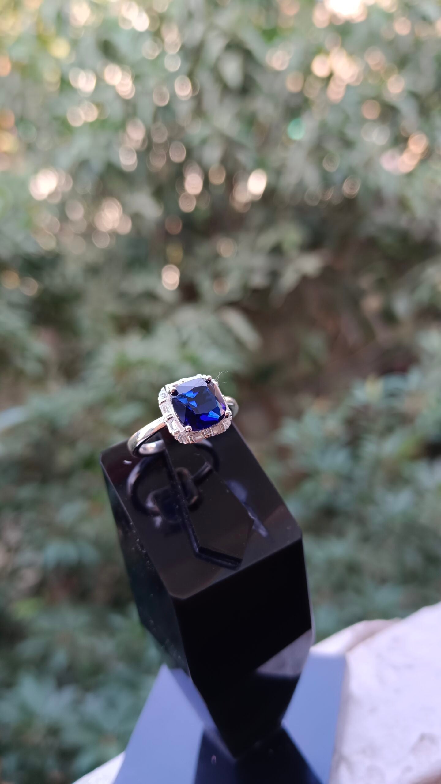 Blue Zircon Ladies Ring