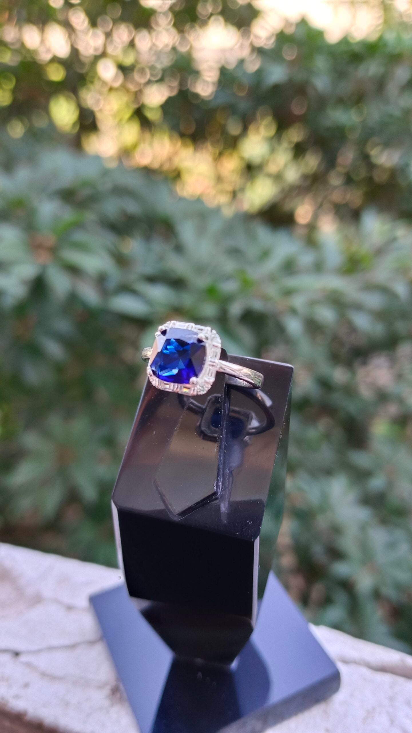 Blue Zircon Ladies Ring