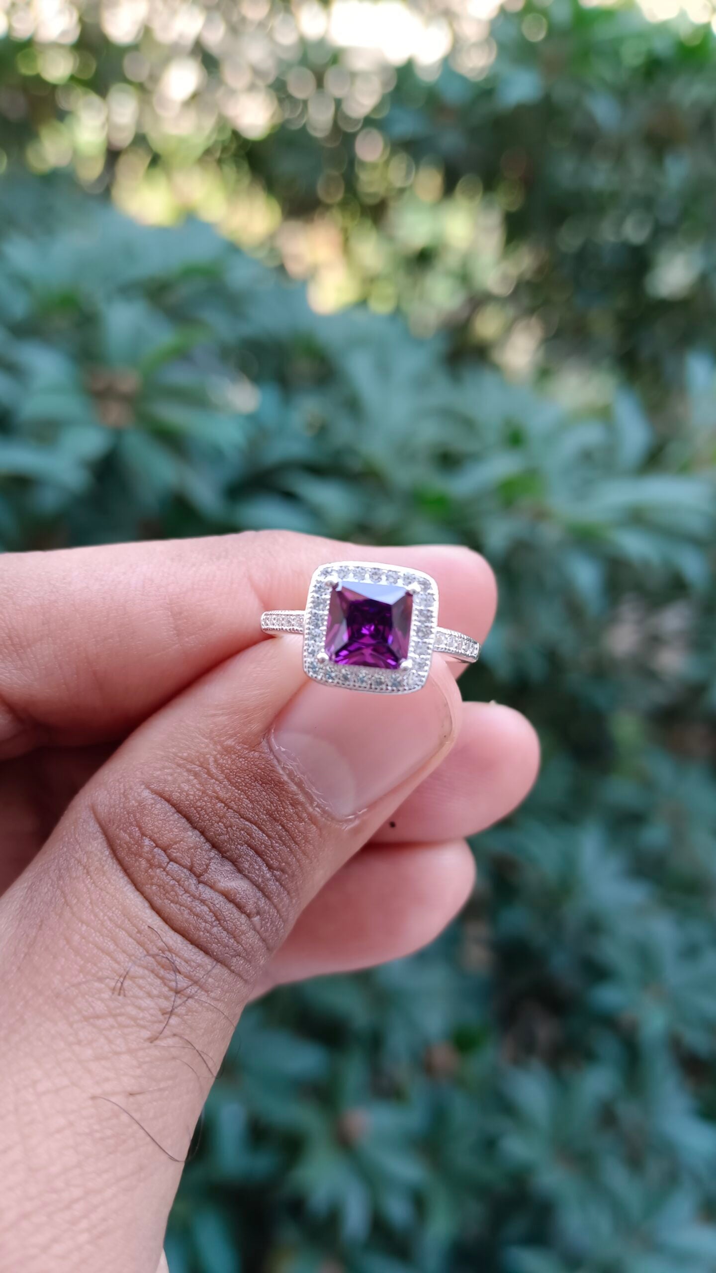 Purple Zircon Ladies Ring