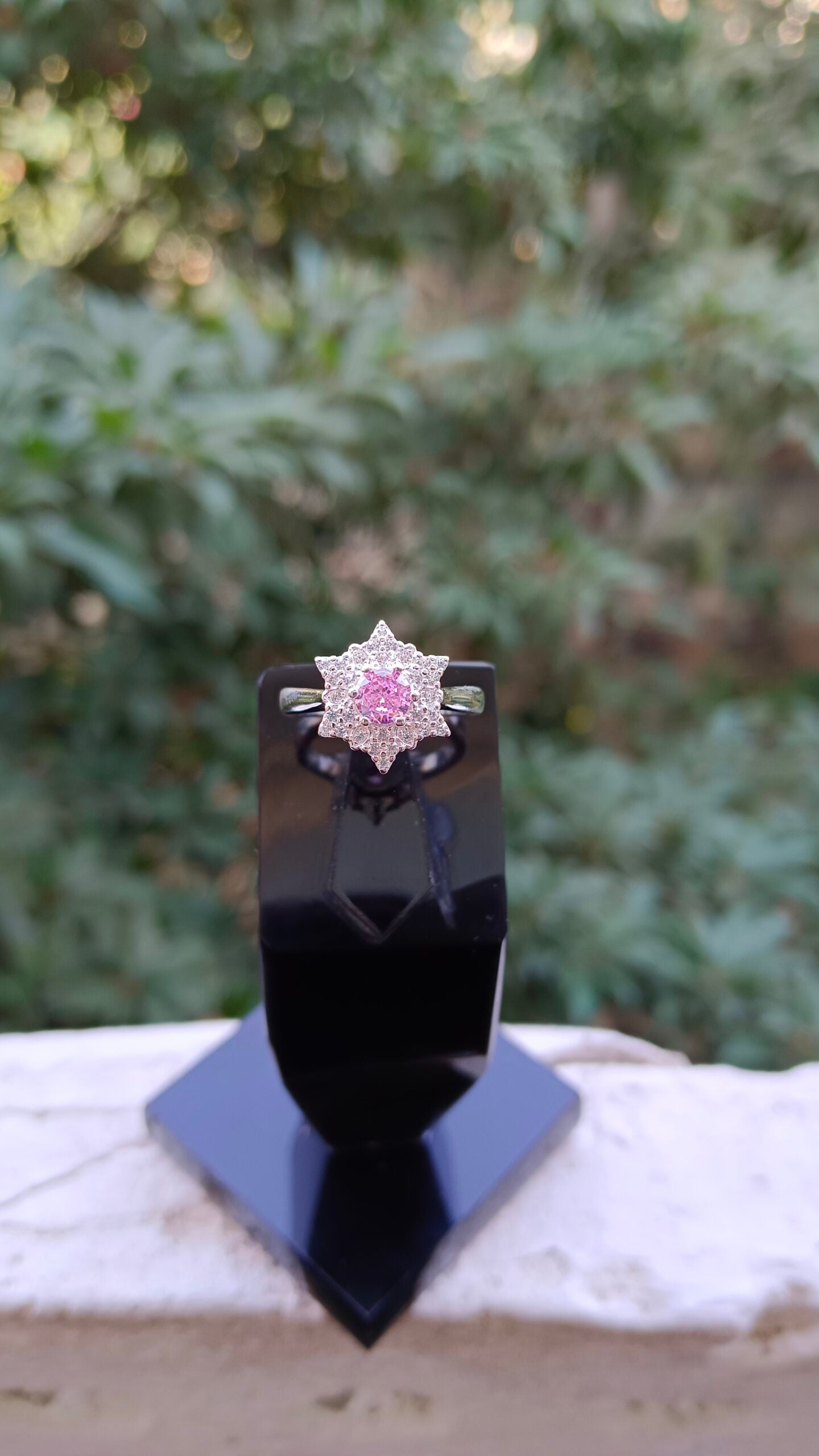 Pink Zircon Ladies Ring