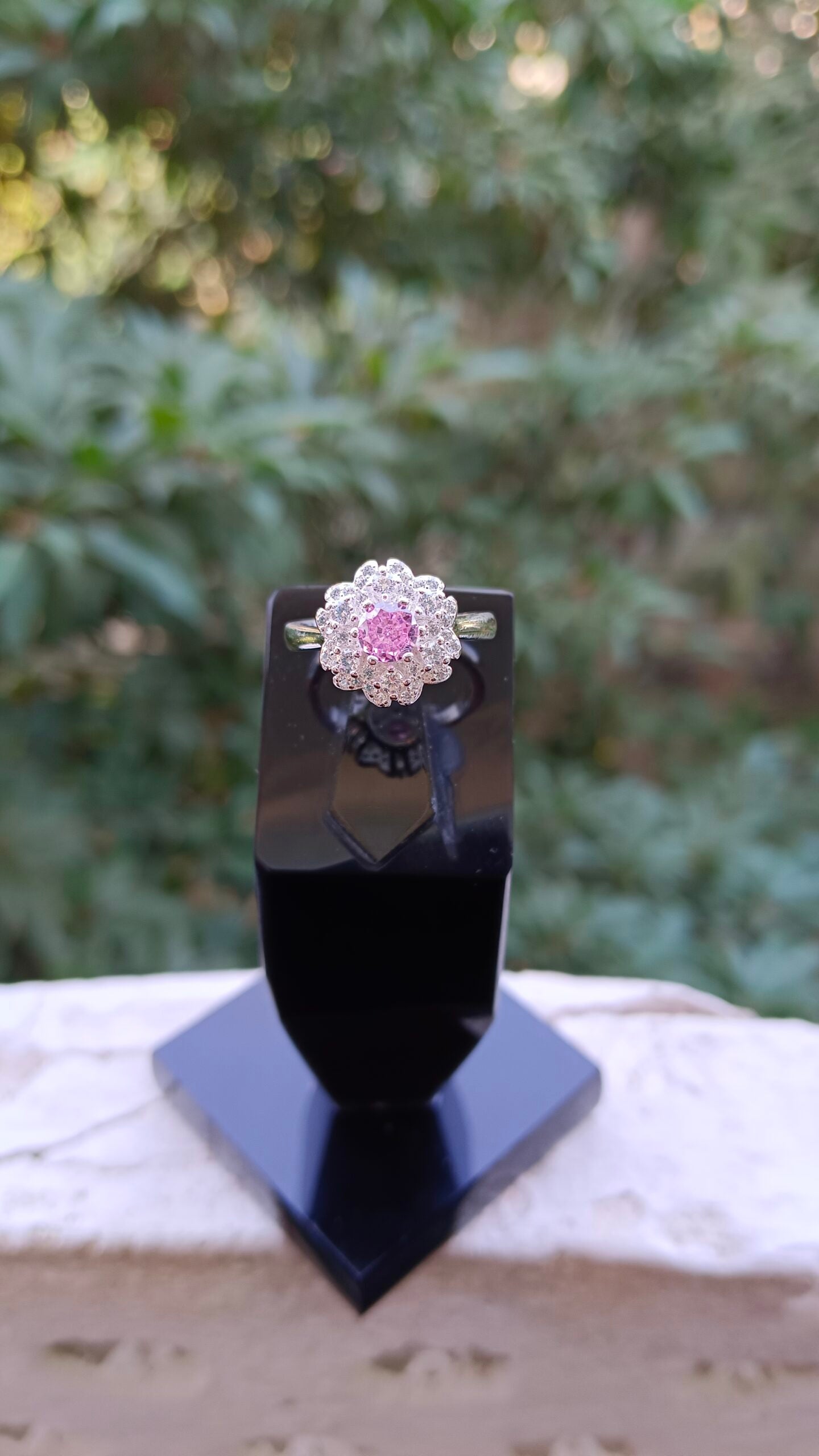 Pink Zircon Ladies Ring