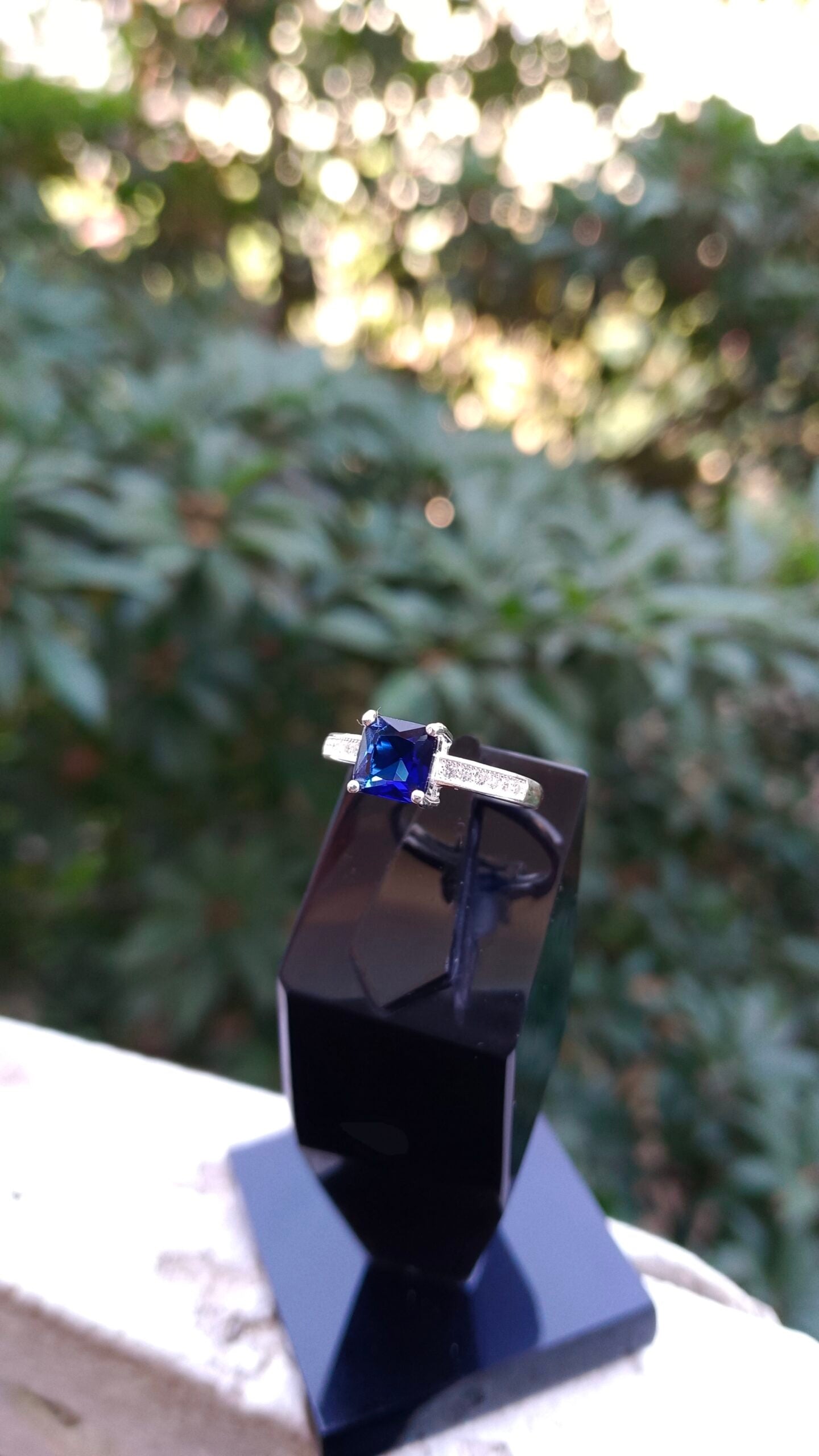 Blue Zircon Ladies Ring