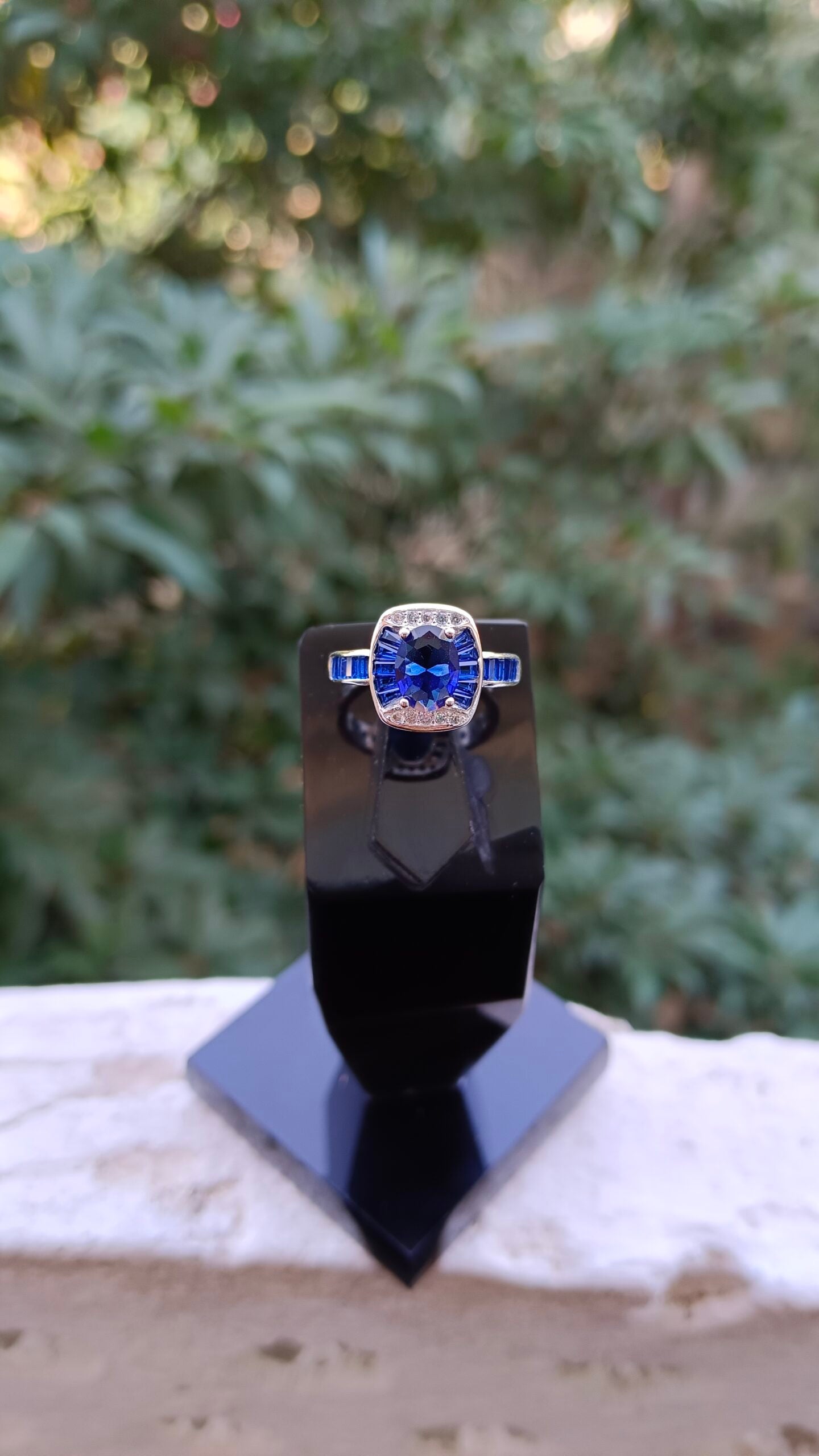 Blue Zircon Ladies Ring