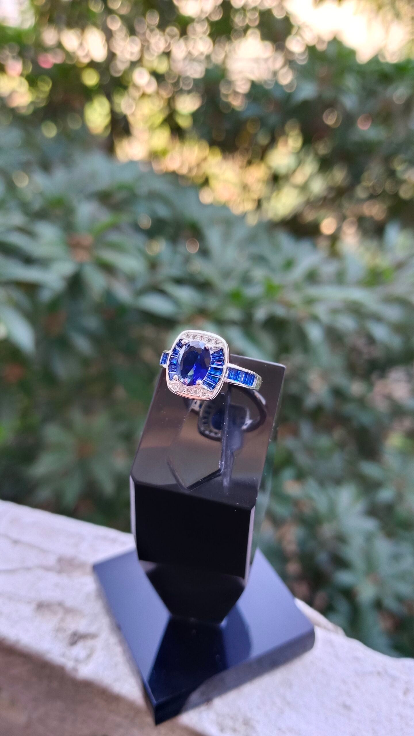 Blue Zircon Ladies Ring