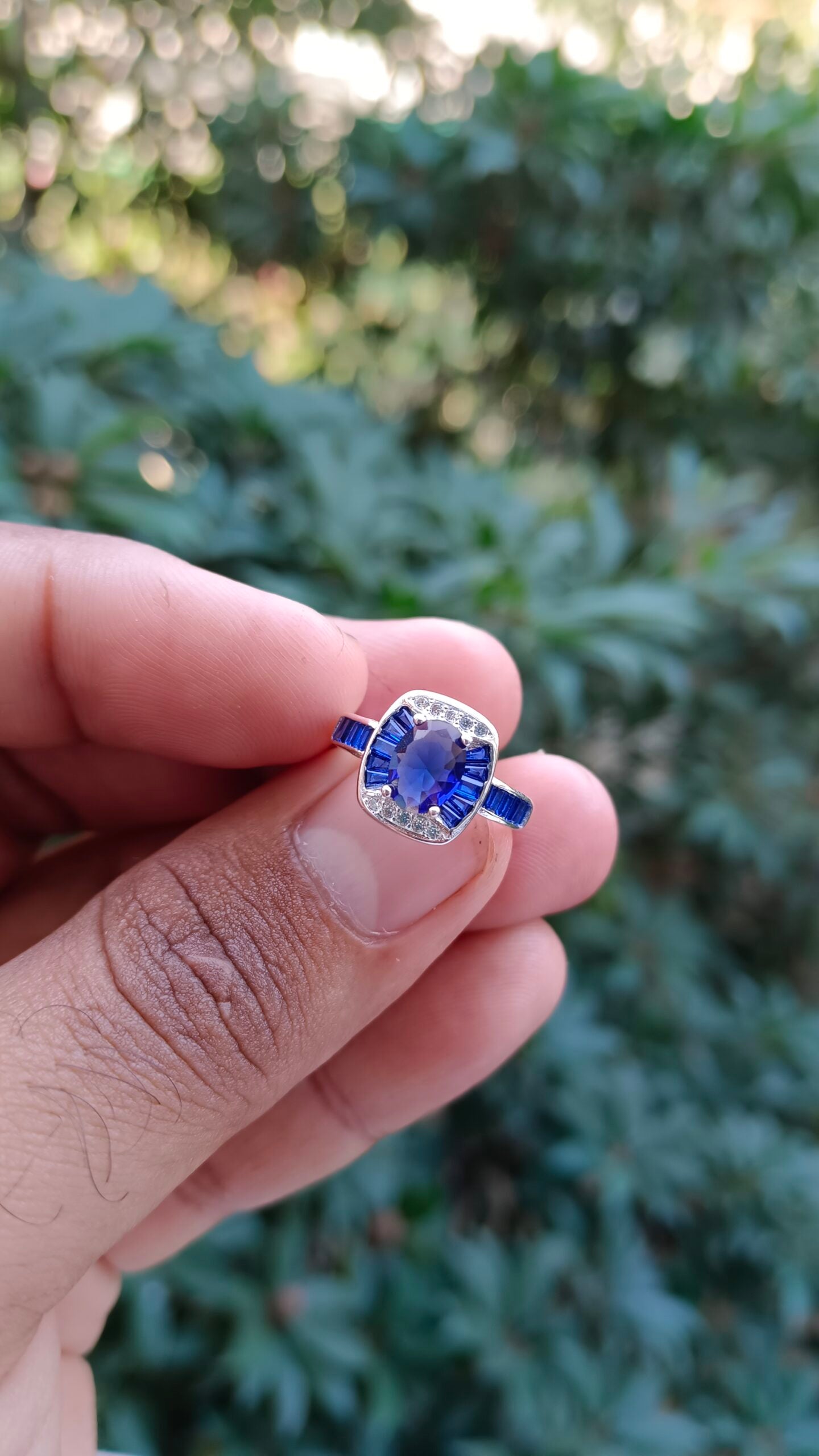 Blue Zircon Ladies Ring