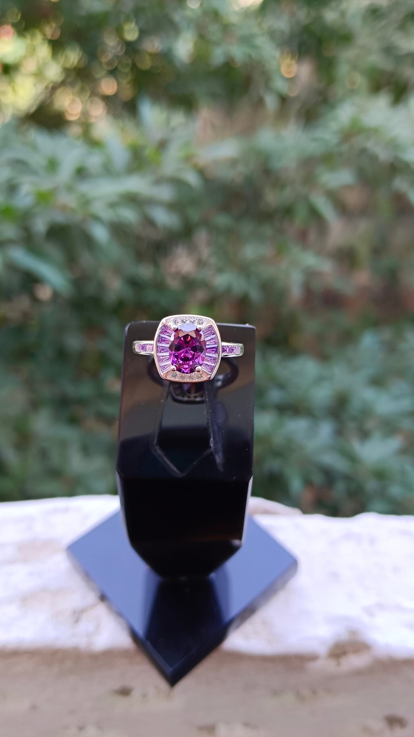 Purple Zircon Ladies Ring