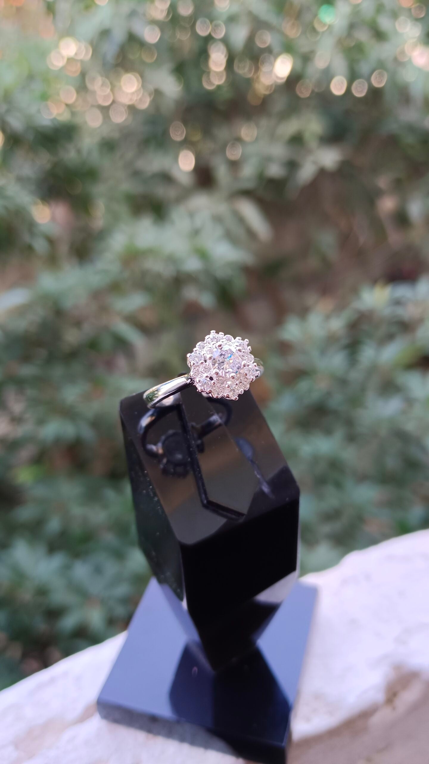 White Zircon Ladies Ring