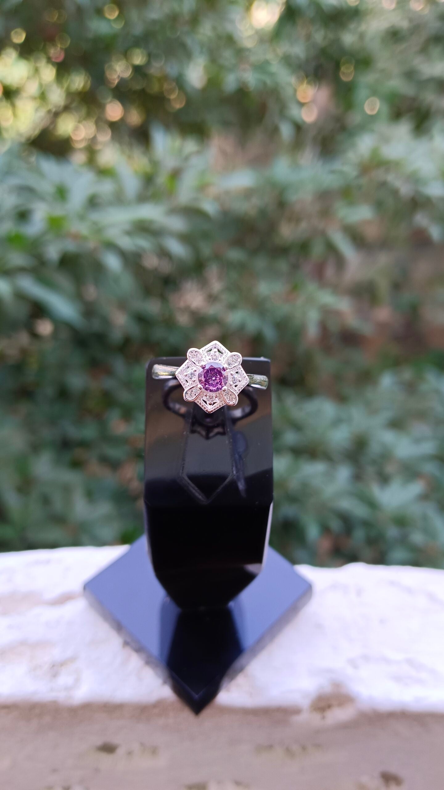 Purple Zircon Ladies Ring