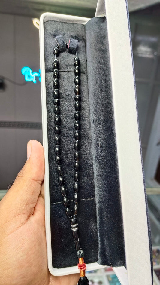 Black Aqeeq Tasbeeh 33 Beads