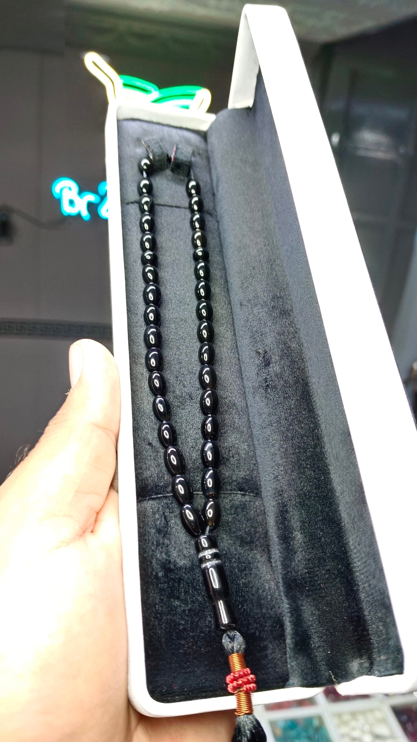 Black Aqeeq Tasbeeh 33 Beads