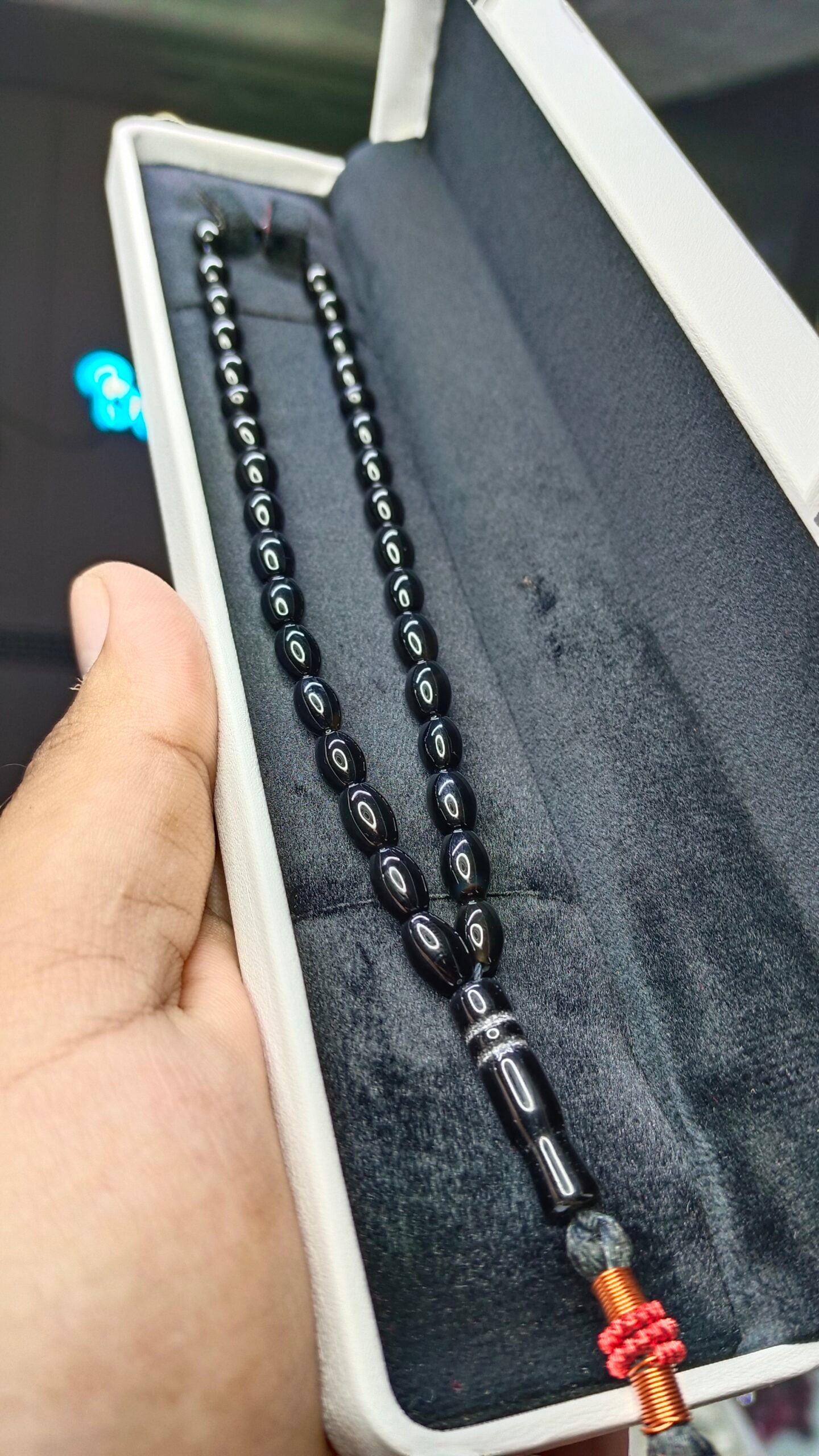 Black Aqeeq Tasbeeh 33 Beads