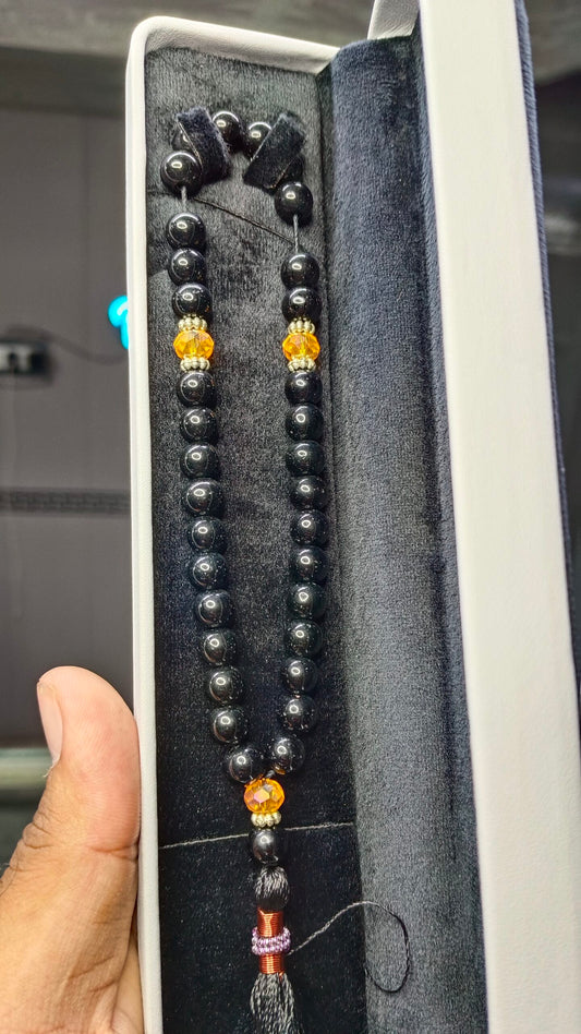 Black Aqeeq Tasbeeh 33 Beads