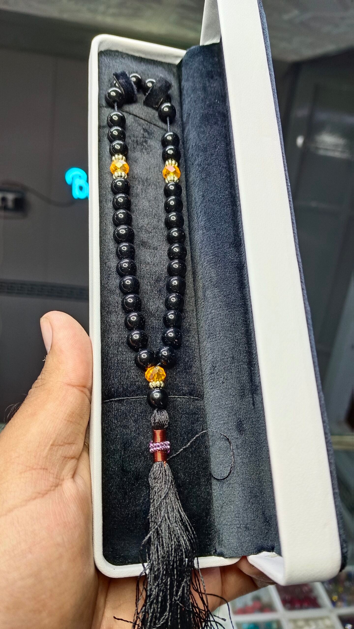 Black Aqeeq Tasbeeh 33 Beads