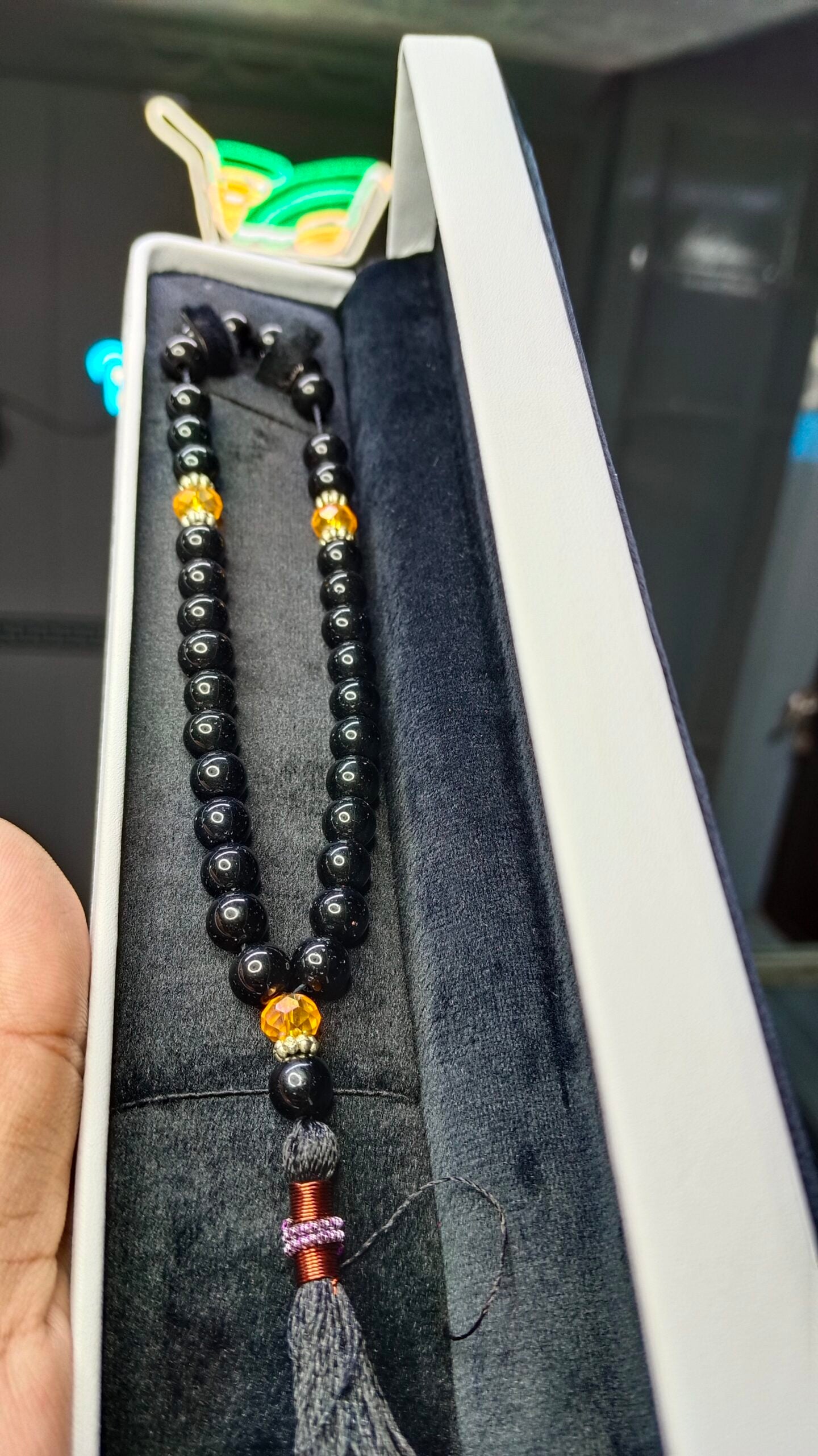 Black Aqeeq Tasbeeh 33 Beads