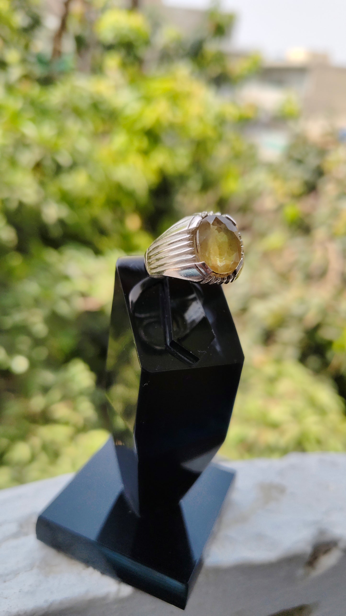 Original Pukhraj Ring for Mens