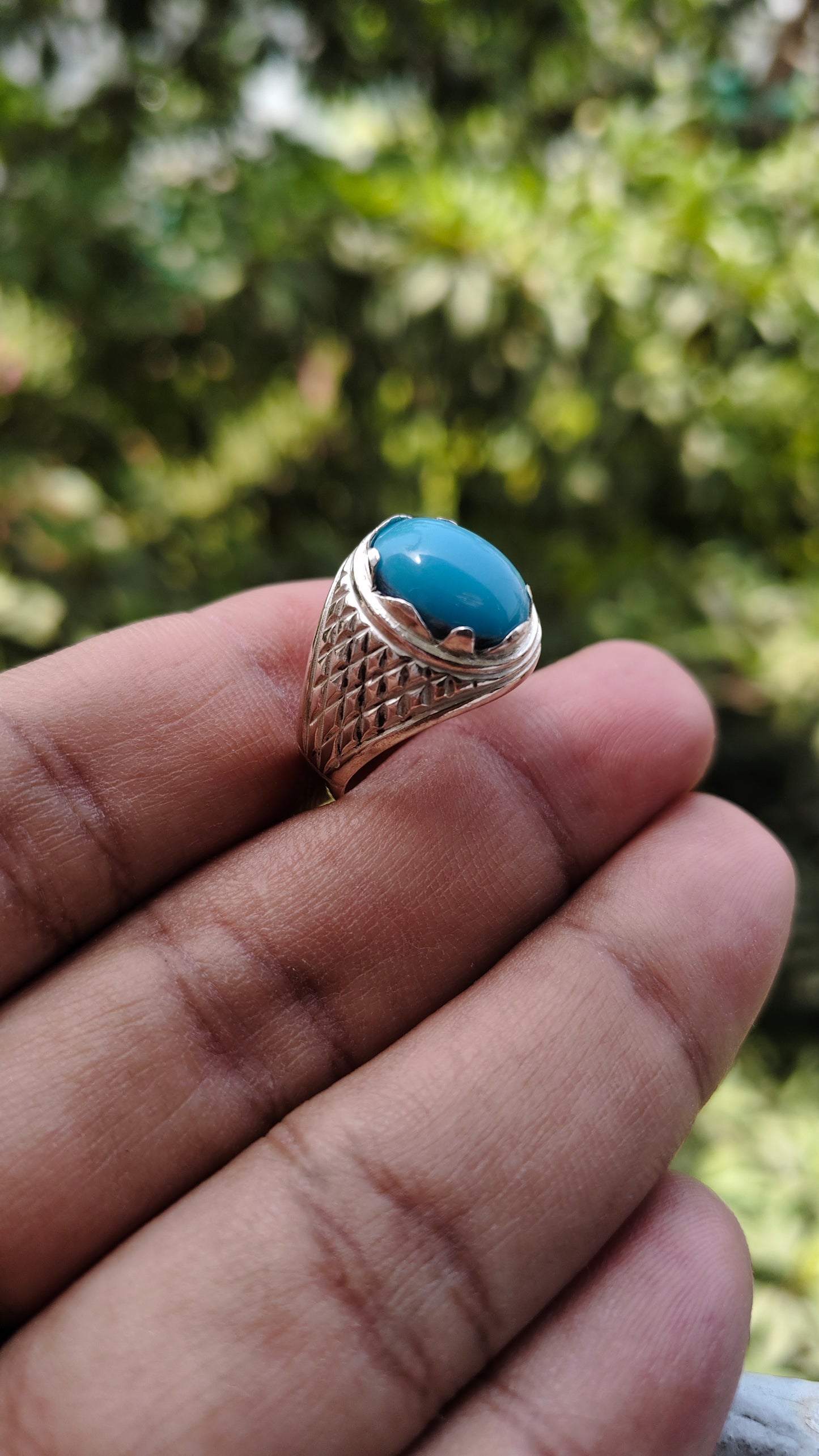 Original Irani Feroza Ring for Mens