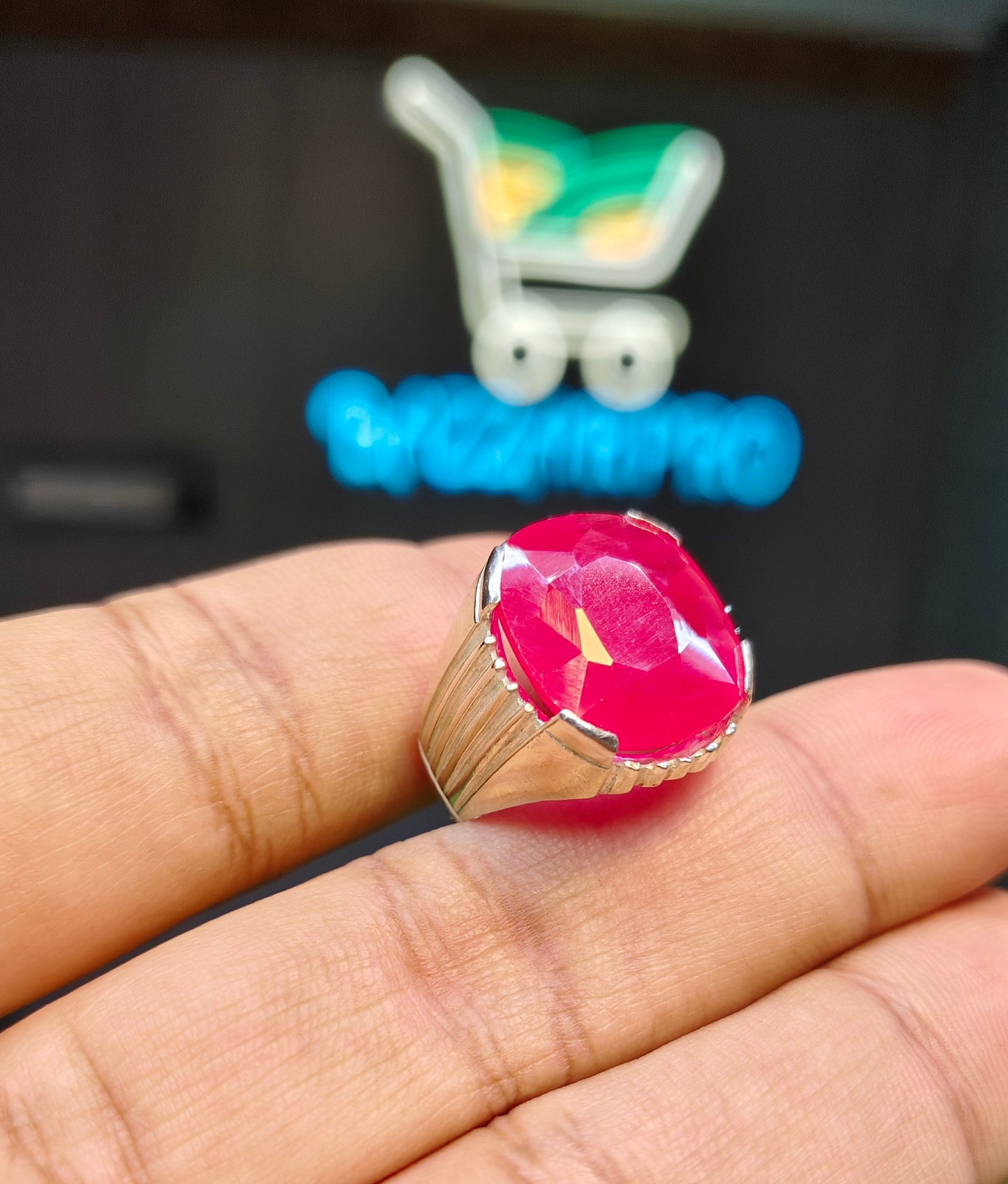 Natural ruby Ring