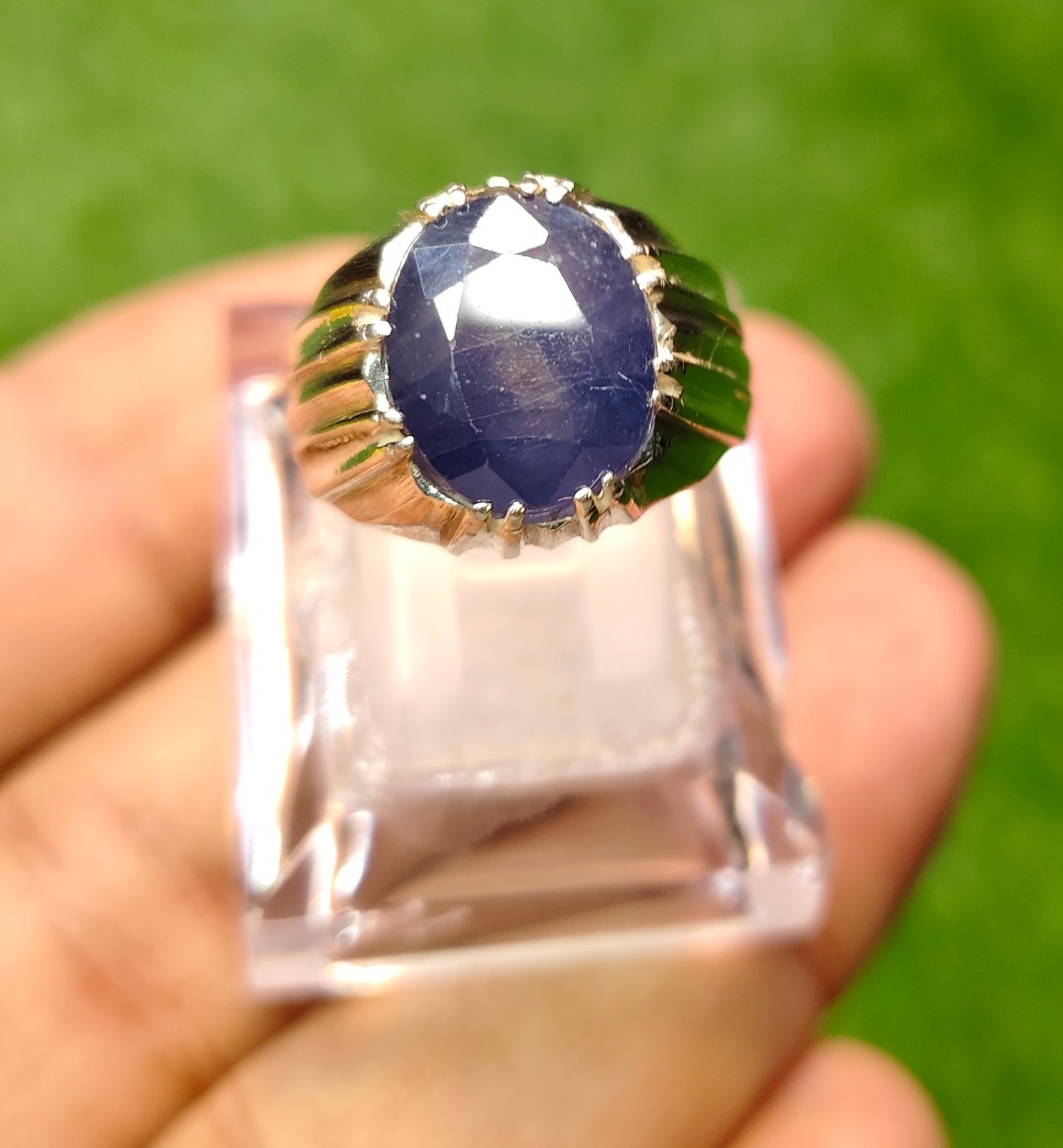 Natural Neelam Ring