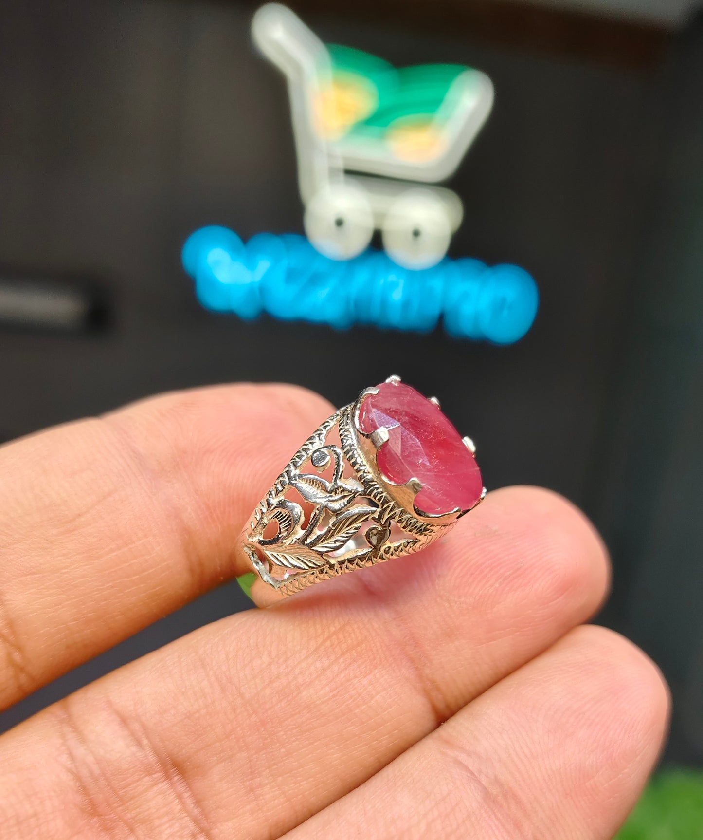 Natural African Ruby Ring