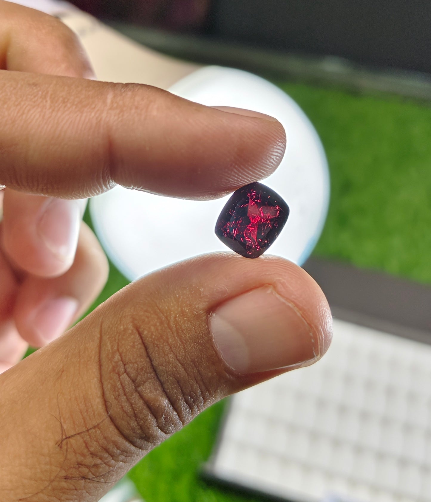 Natural Garnet With Lab Certificate