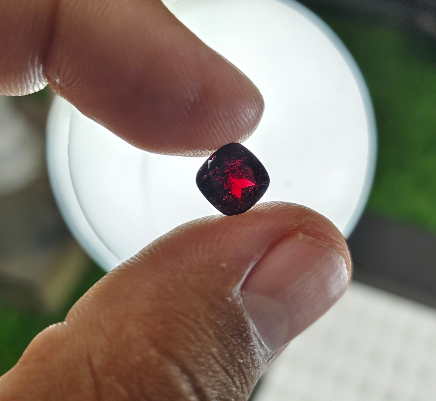 Natural Garnet With Lab Certificate